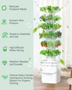 Sjzxuv Vertical Hydroponics Growing System Kit