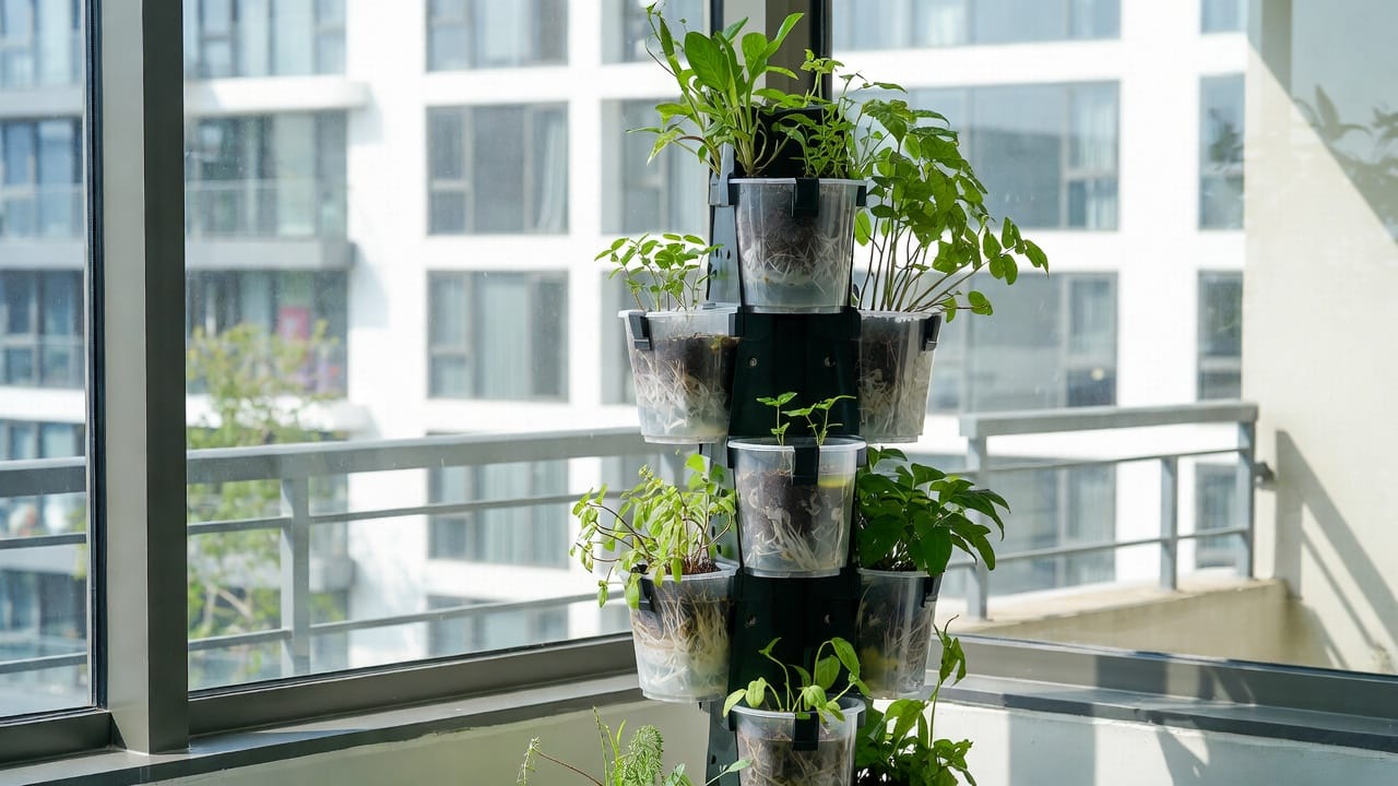 vertical hydroponic tower setup, hydroponic tower setup, DIY vertical hydroponic tower, vertical hydroponic garden setup, indoor vertical hydroponic tower
