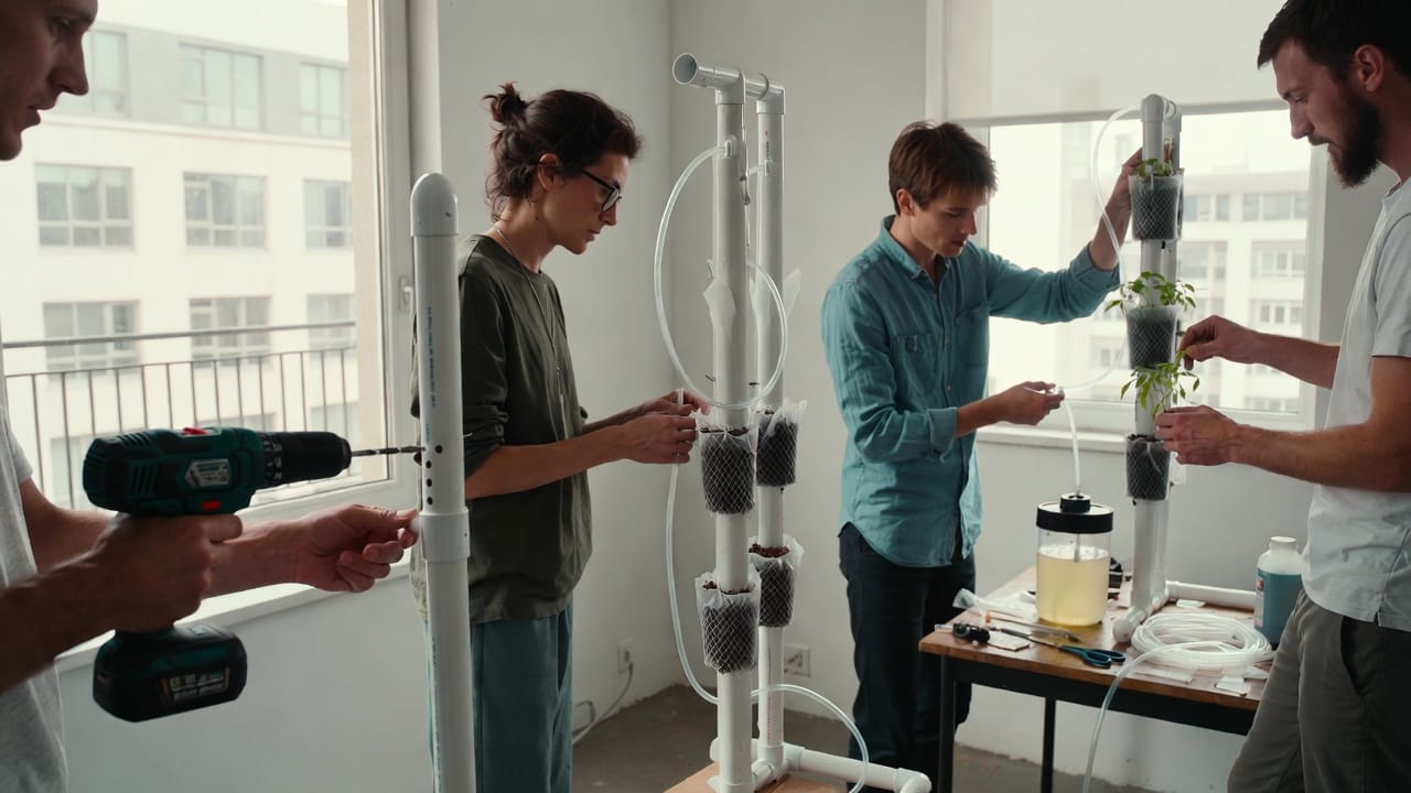 • how to build your own vertical hydroponic system • build your own vertical hydroponic system • DIY vertical hydroponic tower • vertical hydroponic system DIY • homemade vertical hydroponics