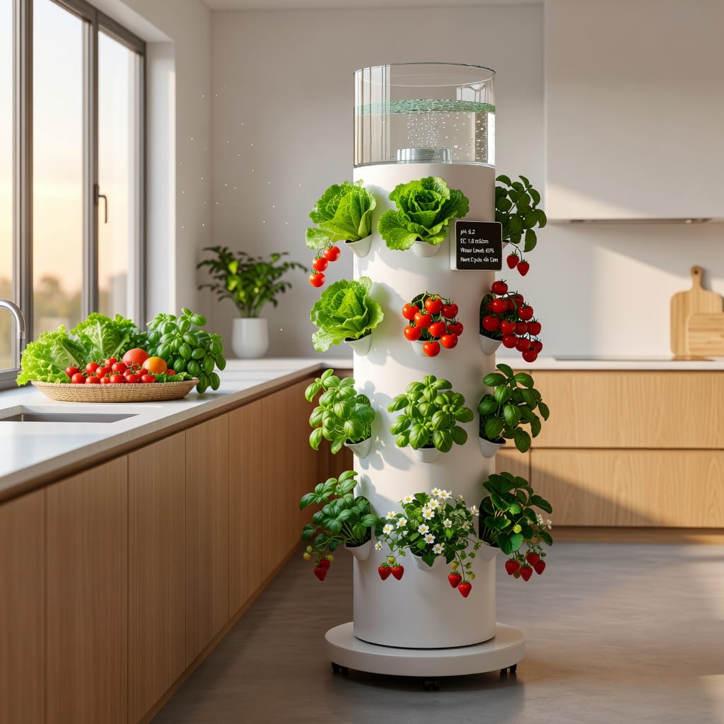 Illustration of Hydroponic Tower Garden: Ultimate Effortless Way to Grow Fresh Produce
