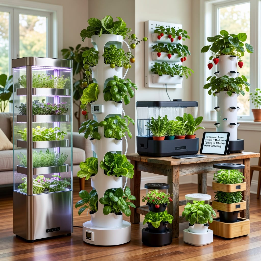 Illustration of Hydroponic Tower System: 9 Must-Have Options for Effortless Home Gardening